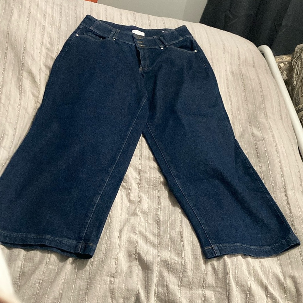 Lane bryant size 16 ultrara high rise wide leg jeans